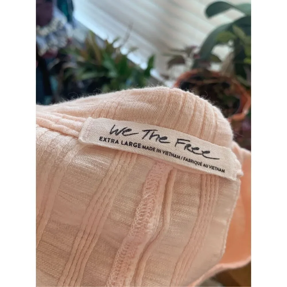 Free People Big Sur Tie-Dye Thermal in Soft Pink